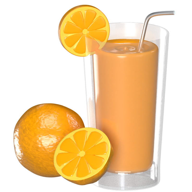 Juice 3D Animated Icon 3D Graphic