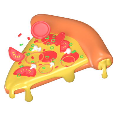 Pizza  3D Animated Icon 3D Graphic