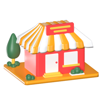 Restaurant 3D Animated Icon 3D Graphic