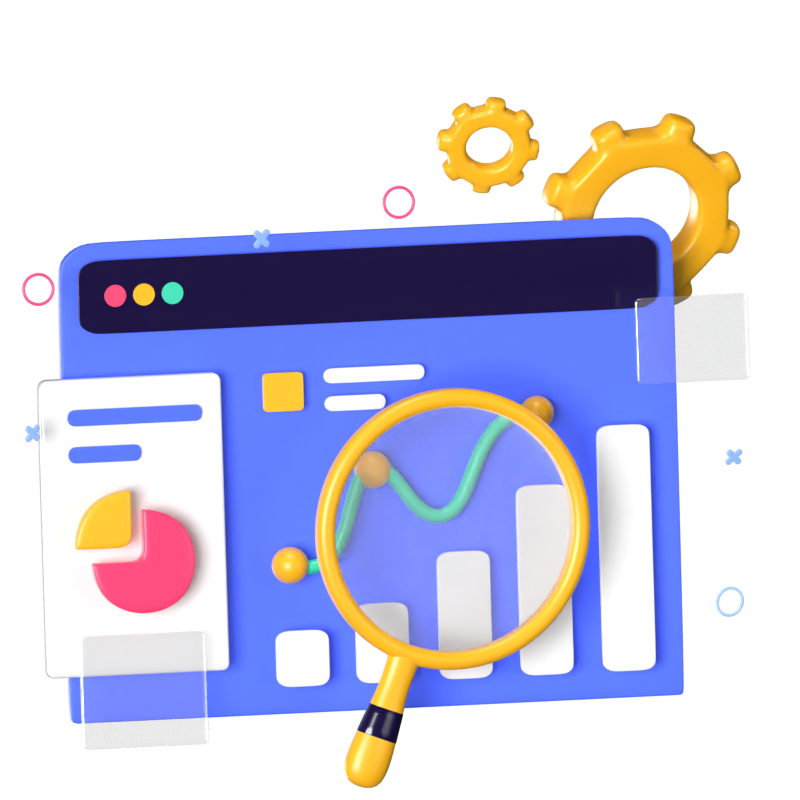 Analytics 3D Animated Icon 3D Graphic