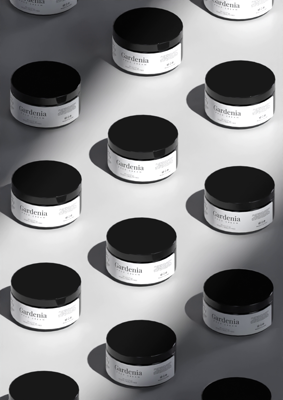 Pattern Of Cream Jars Cosmetic Containers 3D Animated Mockup 3D Template
