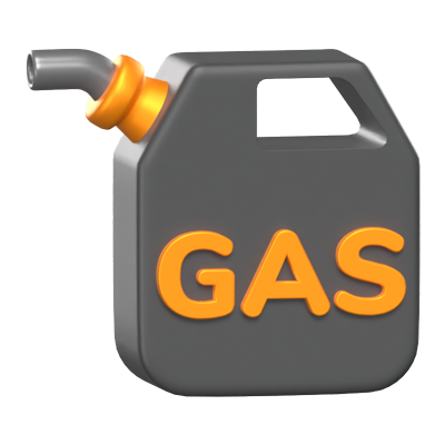 3D Gasoline Canister 3D Graphic