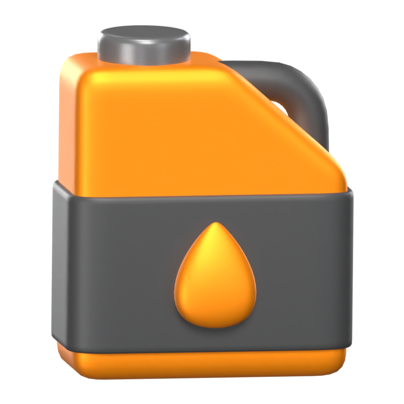 3D Oil In A Canister 3D Graphic