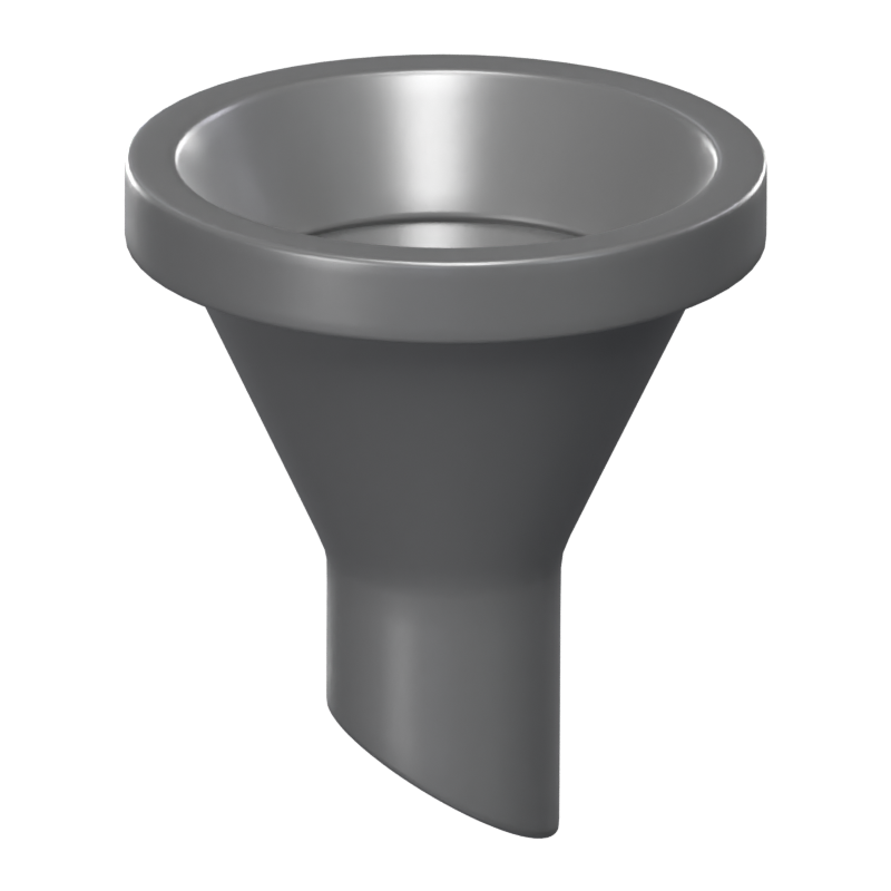 3D Funnel Icon Model 3D Graphic