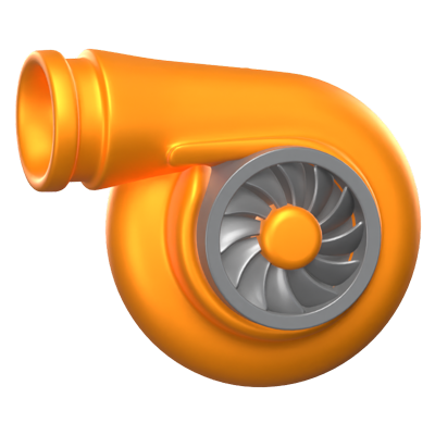 3D Turbo Icon Model 3D Graphic