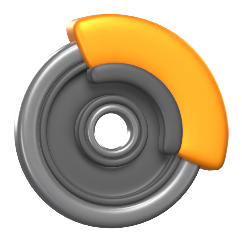 3D Car Brake Icon