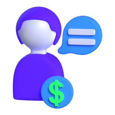 Customer Needs 3D Icon Model 3D Graphic
