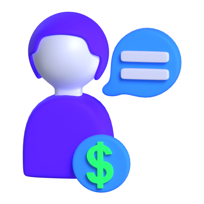 Customer Needs 3D Icon Model