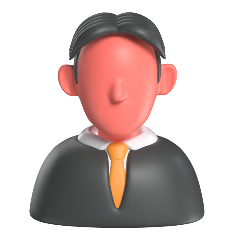 3D Male Accountant 3D Graphic