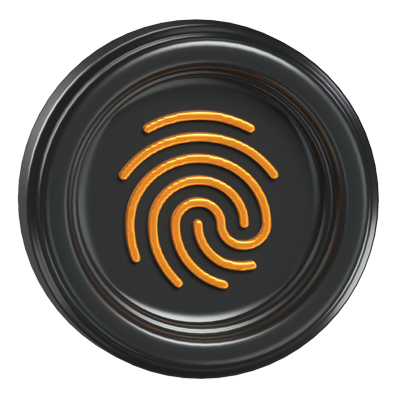 3D Fingerprint Model A Biometric Cipher Unveiling Security 3D Graphic