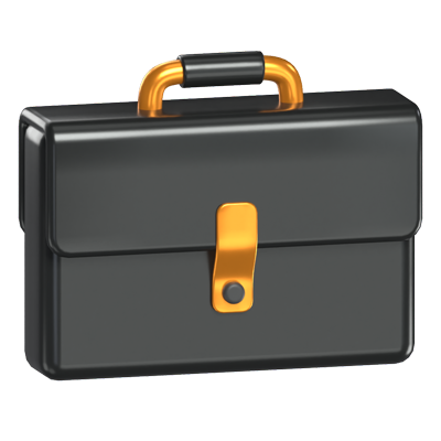 3D Briefcase Model For Business Success 3D Graphic