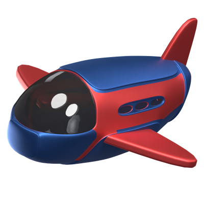 Space Shuttle 3D Animated Icon 3D Graphic