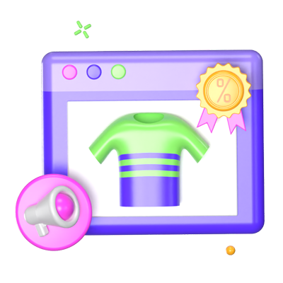 E-Commerce Promotion 3D Animated Icon 3D Graphic