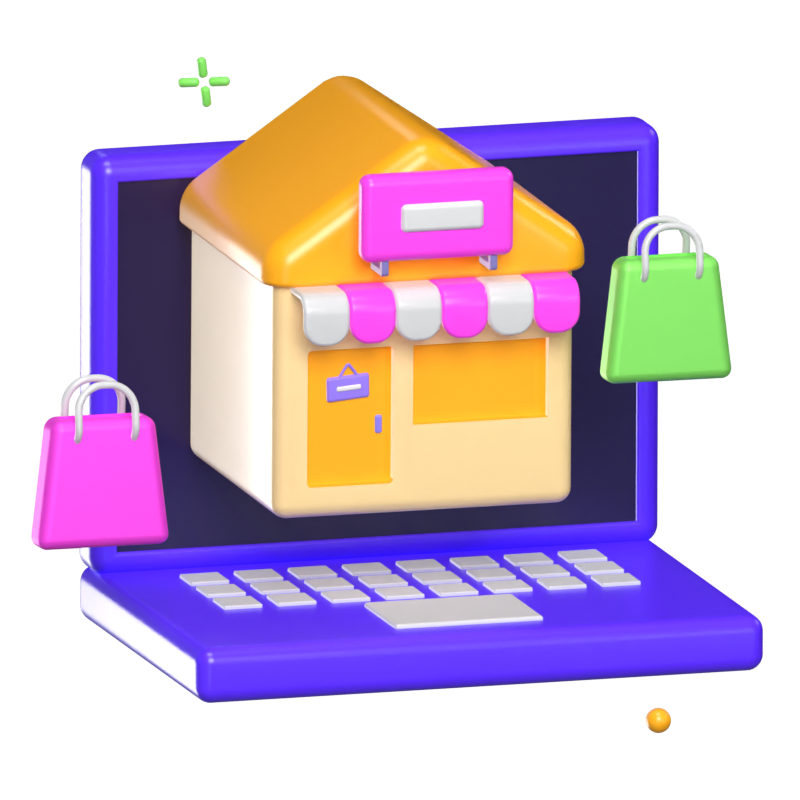 E Commerce 3D Animated Icon 3D Graphic