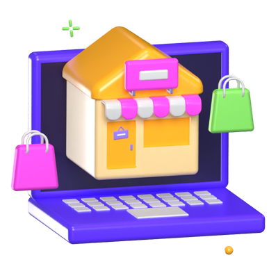 E Commerce 3D Animated Icon 3D Graphic