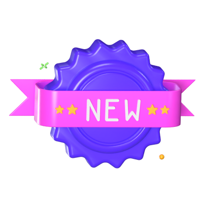 New Product Badge 3D Animated Icon 3D Graphic