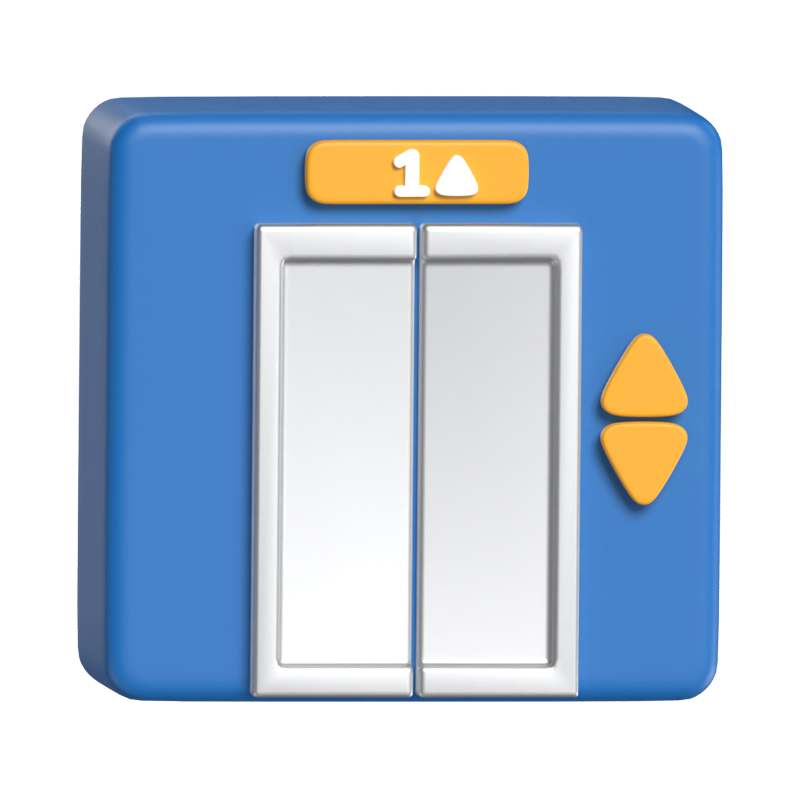 Lift 3D Icon Model 3D Graphic