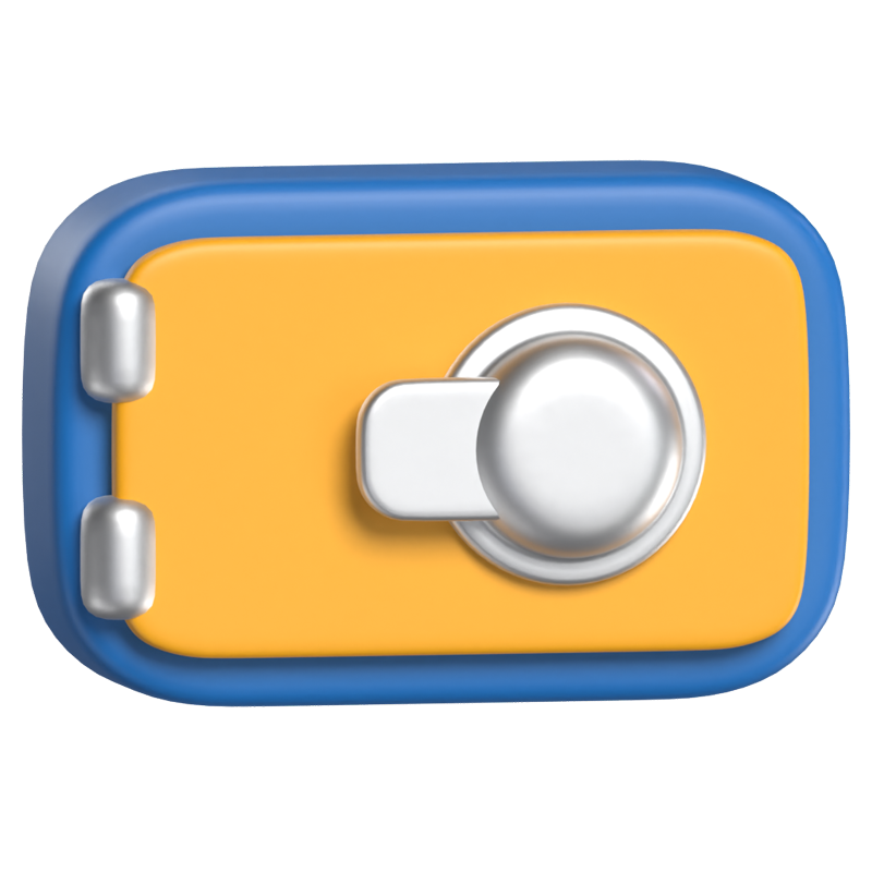 Safety Box 3D Icon Model 3D Graphic