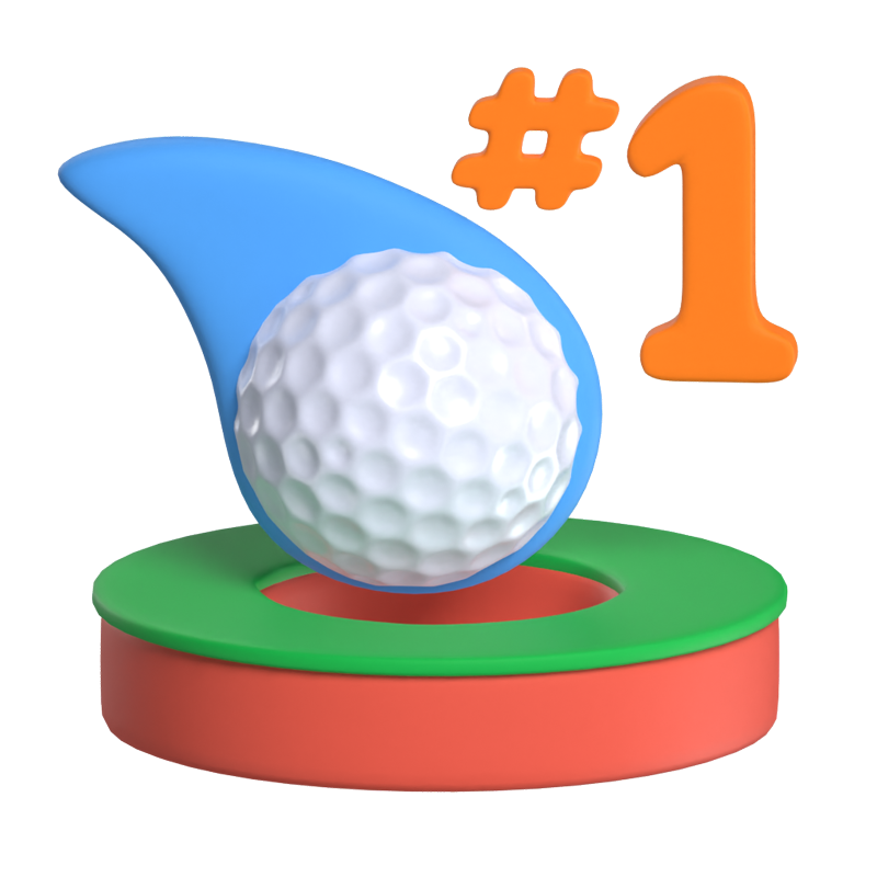 Modelo de ícone 3D do Hole In One 3D Graphic