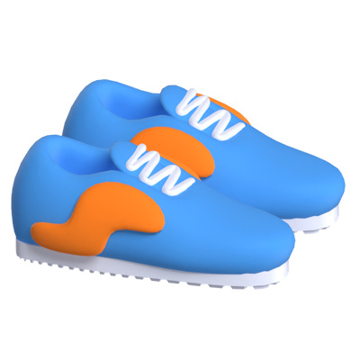 A Pair Of Golf Shoes 3D Model 3D Graphic