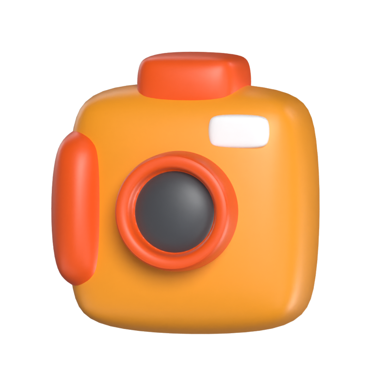 Camera 3D Icon Model For UI 3D Graphic