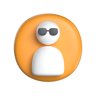 Account 3D Icon Model For UI 3D Graphic