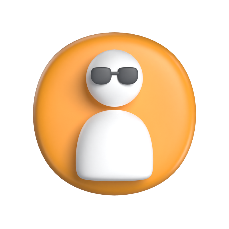 Account 3D Icon Model For UI 3D Graphic