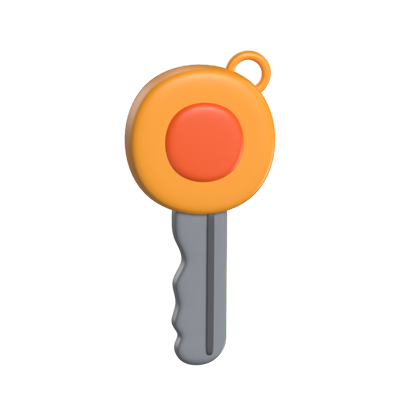 Key 3D Icon Model For UI 3D Graphic