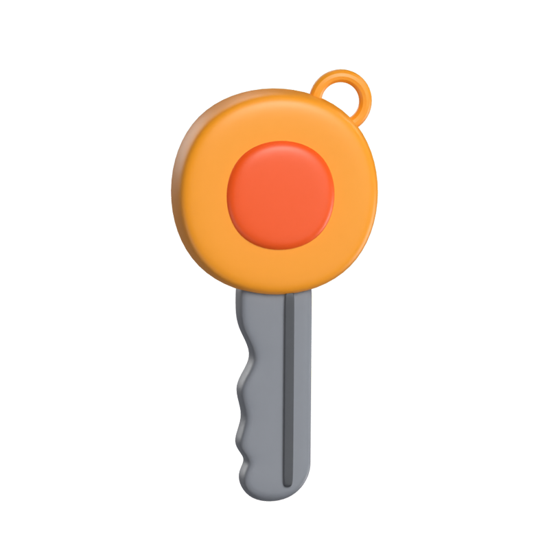 Key 3D Icon Model For UI 3D Graphic