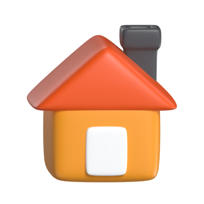 Home 3D Icon Model For UI 3D Graphic