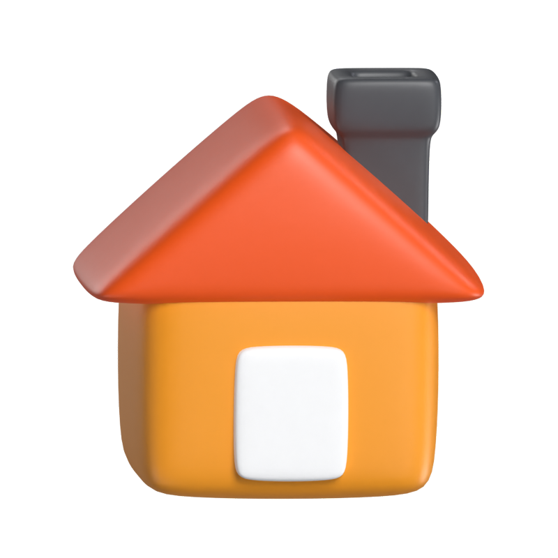 Home 3D Icon Model For UI 3D Graphic