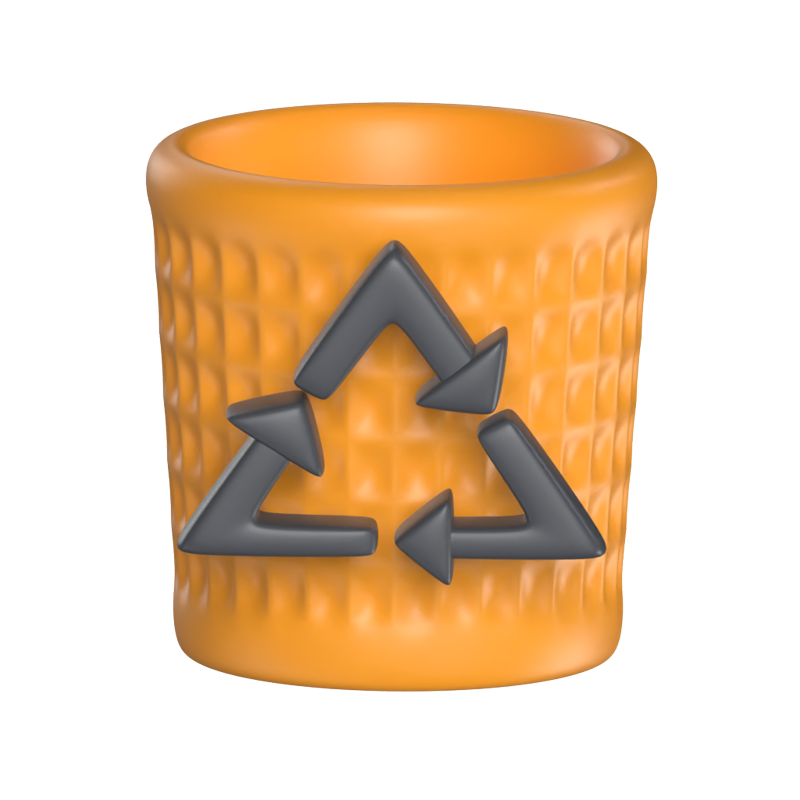 Recycle Bin 3D Icon Modell für UI 3D Graphic