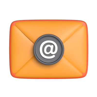 Email 3D Icon Model For UI 3D Graphic