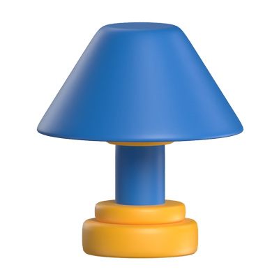 3D Nightstand Lamp Icon Model 3D Graphic