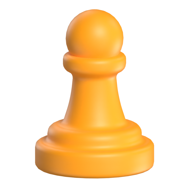 3D Chess Piece Strategic Precision In Motion 3D Graphic