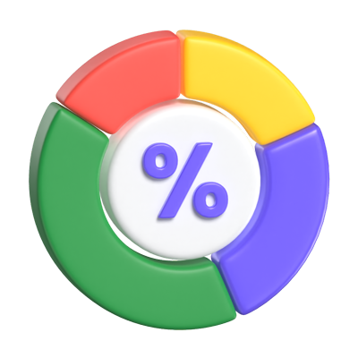 3D Pie Chart Visualizing Data With Precision And Clarity 3D Graphic