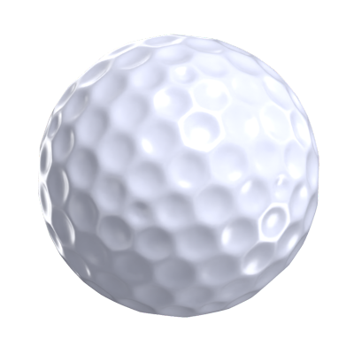 Golfball 3D-Symbol Modell 3D Graphic