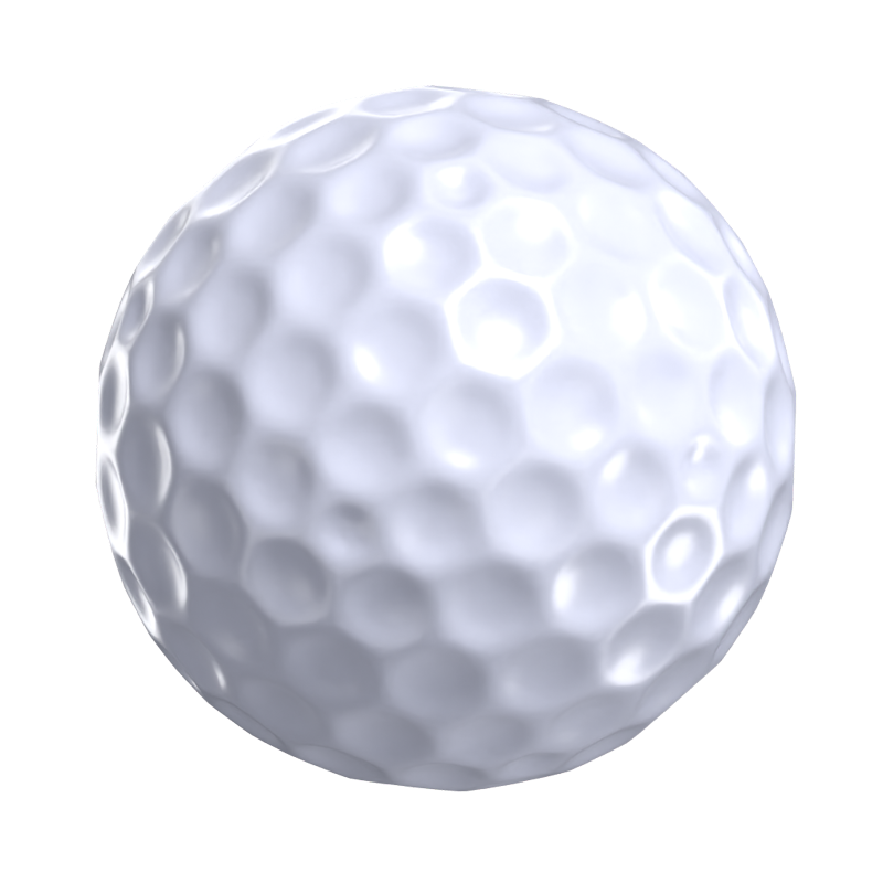 Modelo de icono 3D de pelota de golf 3D Graphic