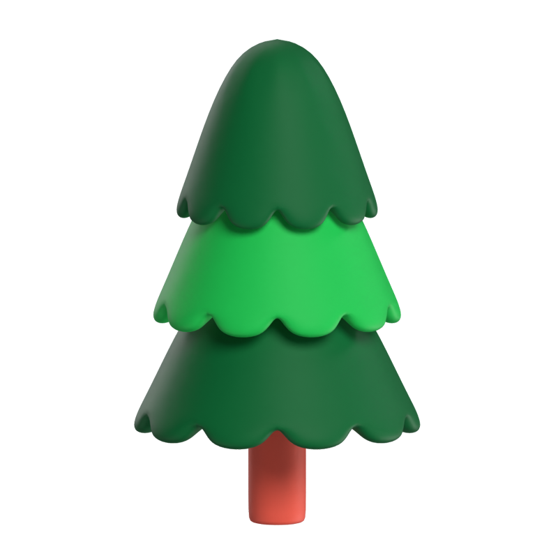 Árbol de golf Modelo de icono 3D