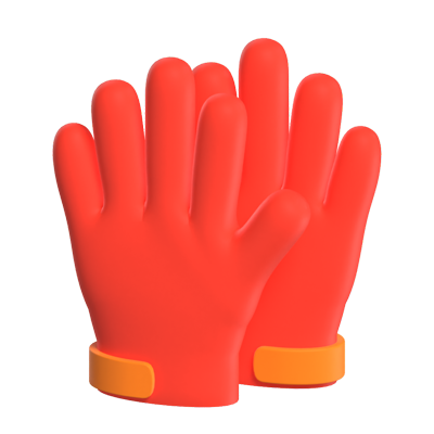 A Pair Of Golf Gloves 3D Model 3D Graphic
