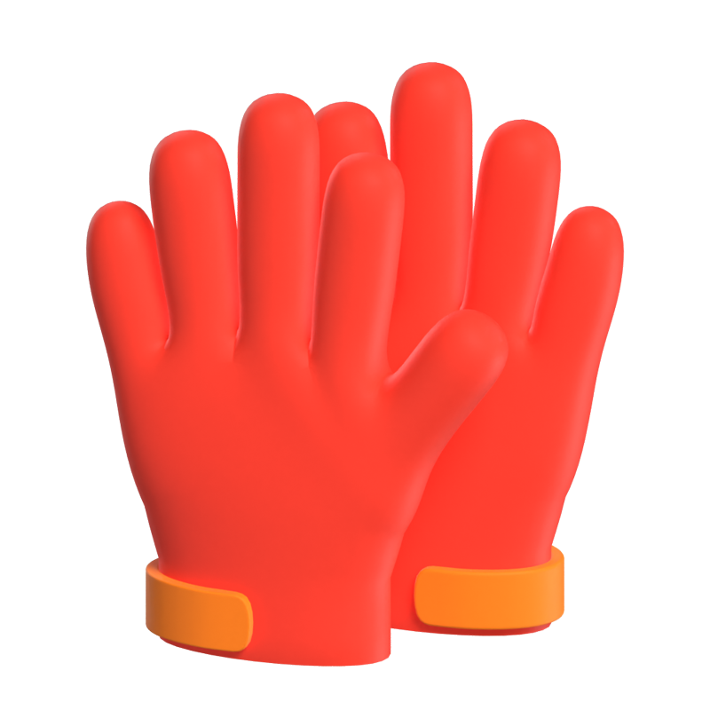 A Pair Of Golf Gloves 3D Model 3D Graphic