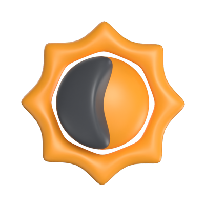 Brightness 3D Icon Model For UI 3D Graphic