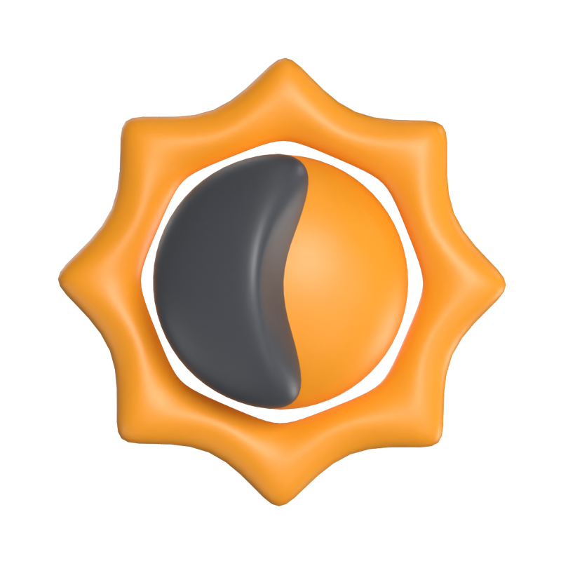 Brightness 3D Icon Model For UI 3D Graphic