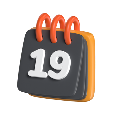 Calendar 3D Icon Model For UI 3D Graphic