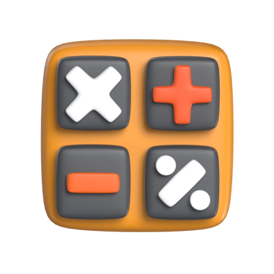 Calculator 3D Icon Model For UI 3D Graphic