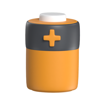 Battery 3D Icon Model For UI 3D Graphic