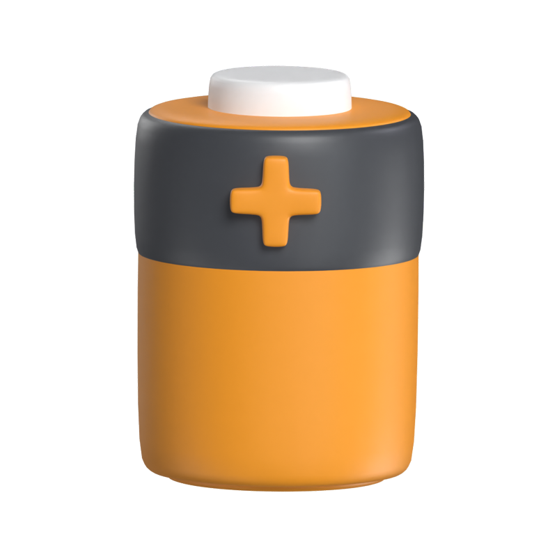 Battery 3D Icon Model For UI 3D Graphic