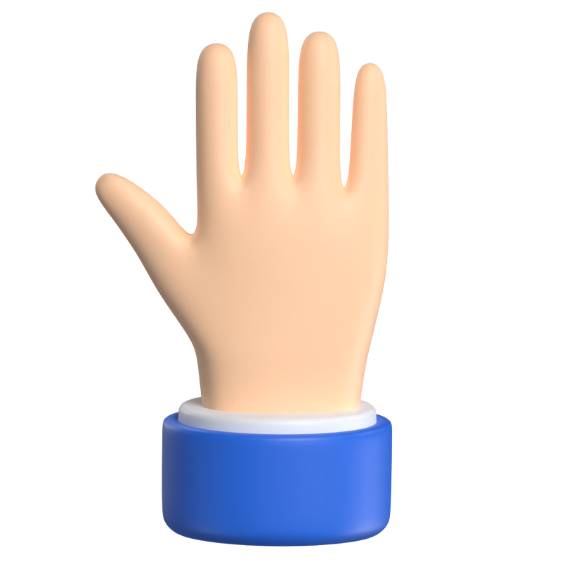 Dorso de la mano 3D Graphic