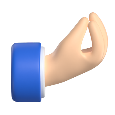 Pinched Fingers  3D Graphic