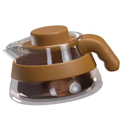 3D Coffee Server Kettle 3D Graphic